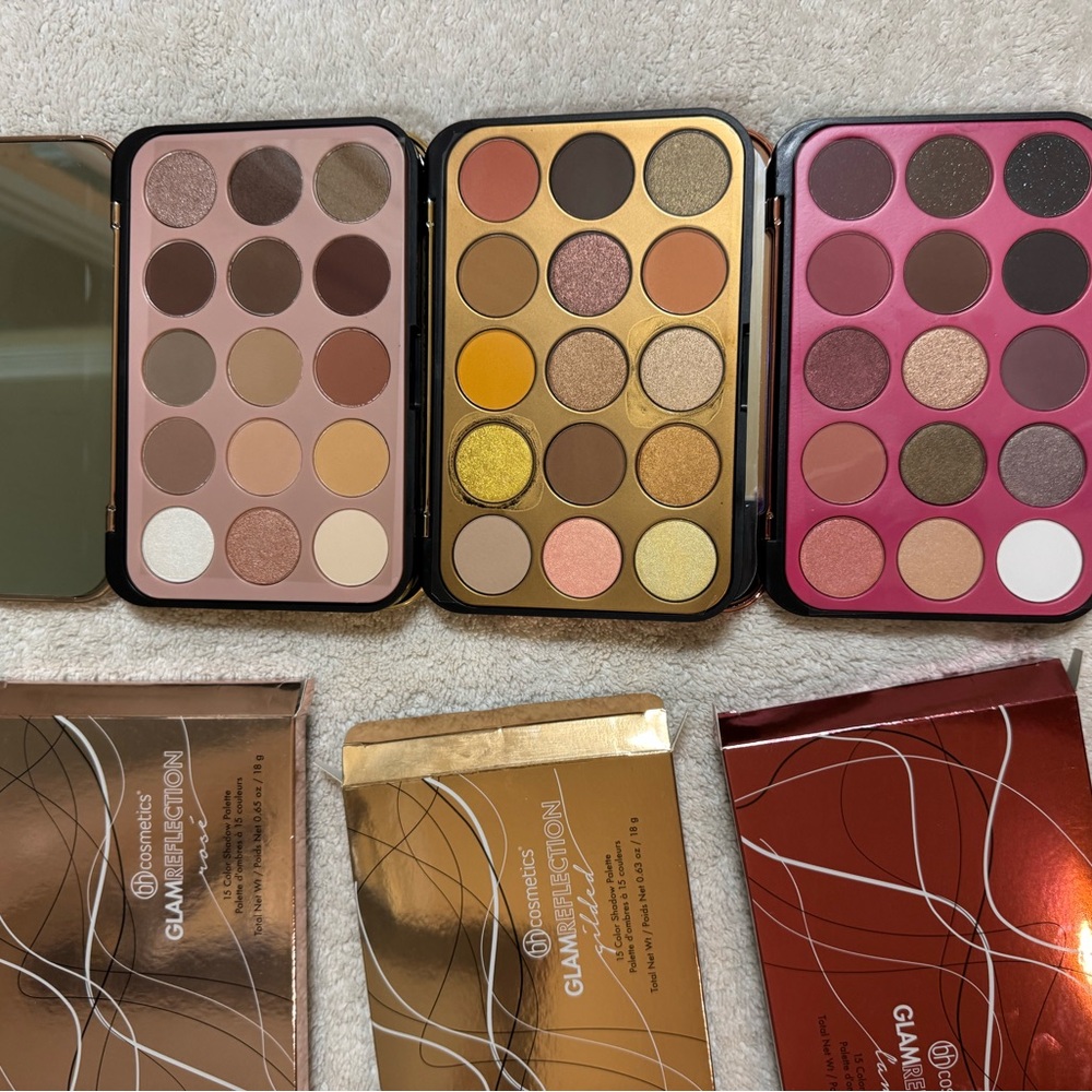 BH Cosmetics Glam Reflection Trio in Bronze, Gold, and Red - Picture 2 of 2